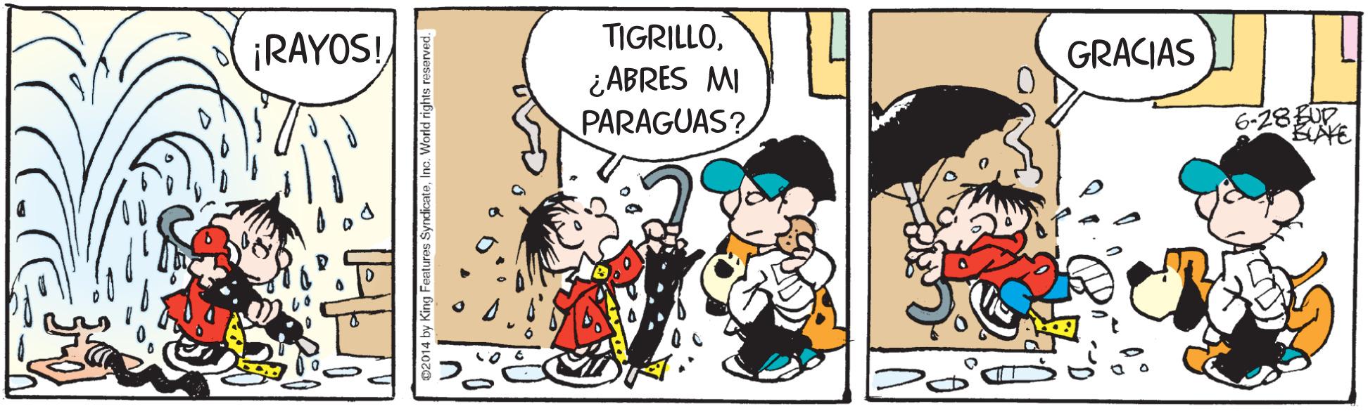 Humour OCR: TIGRILLO¡RAYOS! GRACIAS ¿ABRES MI PARAGUAS? 6-28 UP TIGRILLO¡RAYOS! GRACIAS ¿ABRES MI PARAGUAS? 6-28 UP