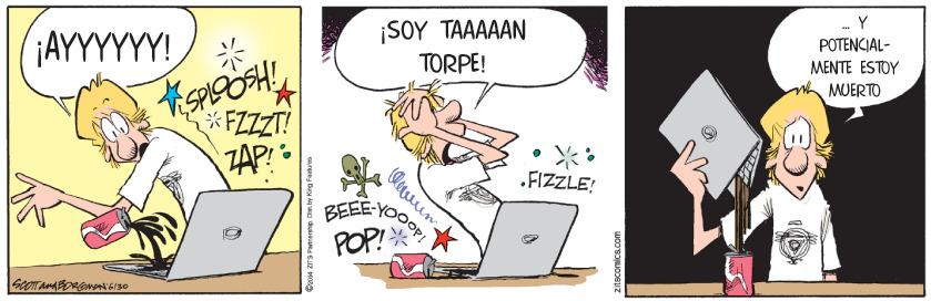 Rectangle OCR: ¡AYYYYYY! [SOY TAA?AAN Y POTENCIAL- TORPE! ????? ESTOY MUERTO FZZZT! ZAP! : ** .FIZZLE! BEEE- POP! itscomics.com ¡AYYYYYY! [SOY TAA?AAN Y POTENCIAL- TORPE! ????? ESTOY MUERTO FZZZT! ZAP! : ** .FIZZLE! BEEE- POP! itscomics.com