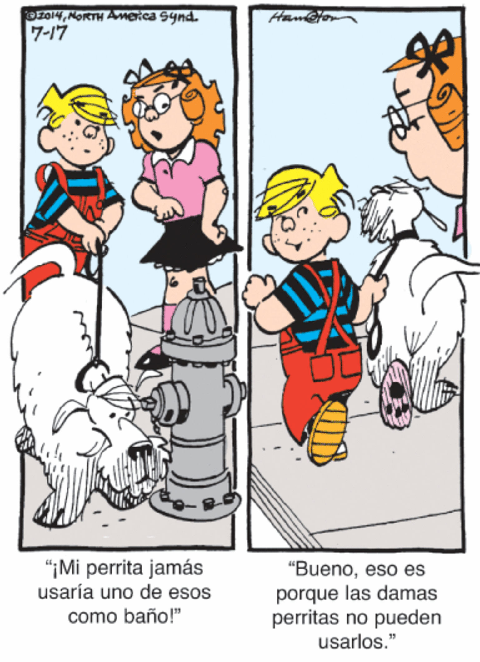 Interaction OCR: OzO14NorRTH Amer.ca Synd. ??/7 "¡Mi perrita jamás usaría uno de esos "Buenoeso es porque las damas perritas no pueden usarlos." como baño!" OzO14NorRTH Amer.ca Synd. ?? / 7 "¡Mi perrita jamás usaría uno de esos "Buenoeso es porque las damas perritas no pueden usarlos." como baño!"