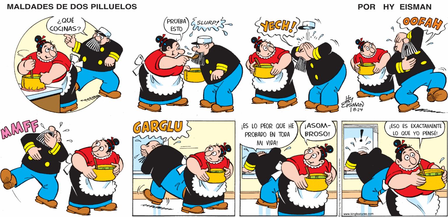 Mammal OCR: MALDADES DE DOS PILLUELOS POR HY EISMAN (PRUEBA SLURP! YECH! @OFAHS ESTO ETSMAN T8-24 GARGLU ¡ES LO PEOR QUE HE PROBADO EN TODA MI VIDA! ¡ASOM- ESO ES EXACTAMENTE LO QUE YO PENSÉ! BROSO! www.kingteaturas com MALDADES DE DOS PILLUELOS POR HY EISMAN (PRUEBA SLURP! YECH! @OFAHS ESTO ETSMAN T8-24 GARGLU ¡ES LO PEOR QUE HE PROBADO EN TODA MI VIDA! ¡ASOM- ESO ES EXACTAMENTE LO QUE YO PENSÉ! BROSO! www.kingteaturas com
