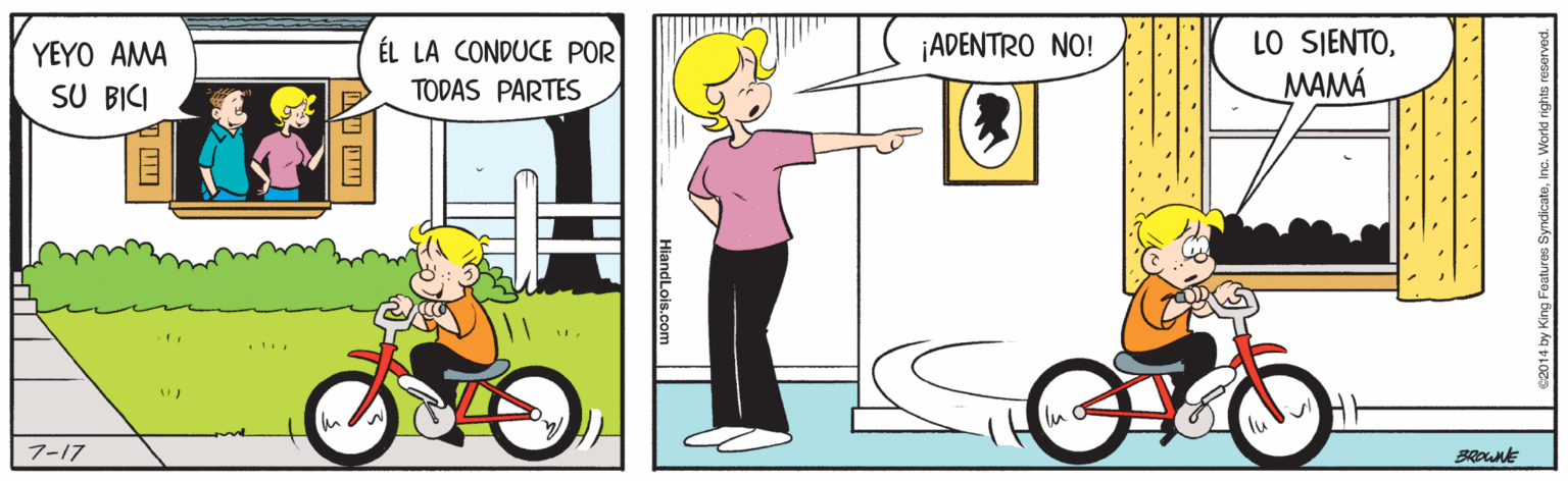 Sharing OCR: LO SJENTOMAMÁ YEYO AMA ÉL LA CONDUCE POR ¡ADENTRO NO! SU BICI TODAS PARTES 7?/7 HiandLois.com LO SJENTOMAMÁ YEYO AMA ÉL LA CONDUCE POR ¡ADENTRO NO! SU BICI TODAS PARTES 7 ? / 7 HiandLois.com