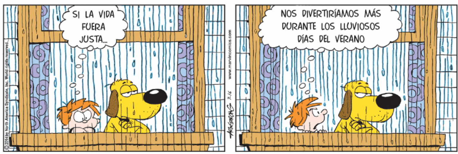 Illustration OCR: NOS DIVERTIRÍAMOS MÁS SI LA VIDA FUERA DURANTE LOS LLOVIOSOS JUSTA. DÍAS DEL VERANO NOS DIVERTIRÍAMOS MÁS SI LA VIDA FUERA DURANTE LOS LLOVIOSOS JUSTA. DÍAS DEL VERANO
