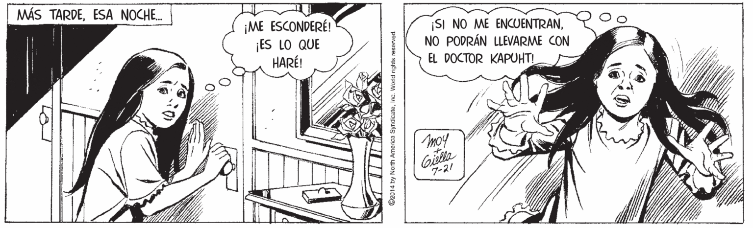 Parallel OCR: MÁS TARDEESA NOCHE. ¡ME ESCONDERÉ! ¡ES LO QUE HARÉ! SI NO ME ENCUENTRANNO PODRÁN LLEVARME CON EL DOCTOR KAPUHT! moy Gitla 7-21 pauasa Sjuiu puoM U "eeapuls MÁS TARDEESA NOCHE. ¡ME ESCONDERÉ! ¡ES LO QUE HARÉ! SI NO ME ENCUENTRANNO PODRÁN LLEVARME CON EL DOCTOR KAPUHT! moy Gitla 7-21 pauasa Sjuiu puoM U "eeapuls