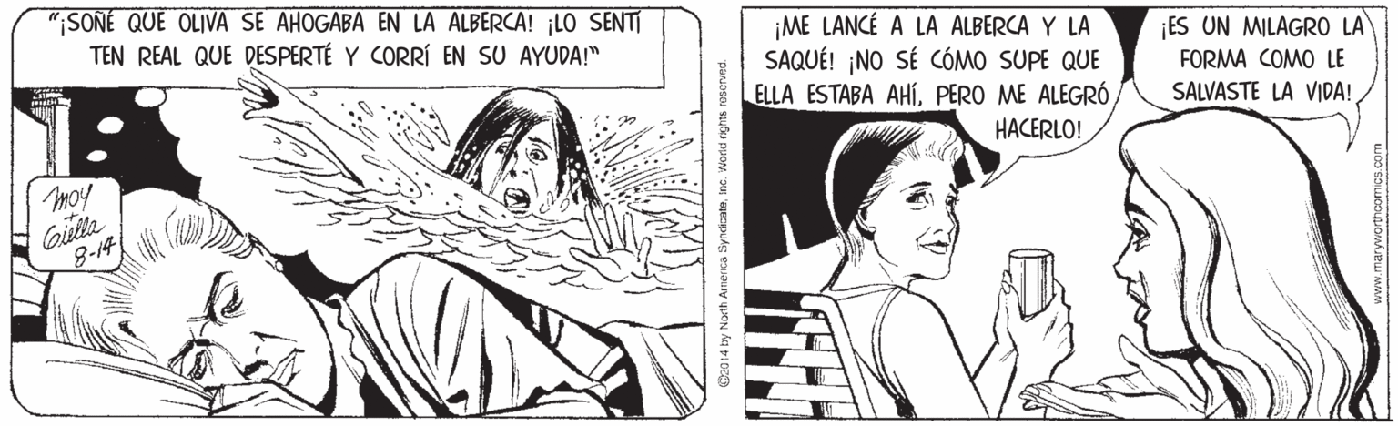 Art OCR: "SONÉ QUE OLIVA SE AHOGABA EN LA ALBERCA! ¡LO SENTI TEN REAL QUE DESPERTÉ Y CORRÍ EN SU AYUDA!" ¡ME LANCÉ A LA ALBERCA Y LA SAQUÉ! ¡NO SÉ CÓMO SUPE QUE ELLA ESTABA AHÍPERO ME ALEGRÓ ES UN MILAGRO LA FORMA COMO LE SALVASTE LA VIDA! HACERLO! Moy Gila 8-14 "SONÉ QUE OLIVA SE AHOGABA EN LA ALBERCA! ¡LO SENTI TEN REAL QUE DESPERTÉ Y CORRÍ EN SU AYUDA!" ¡ME LANCÉ A LA ALBERCA Y LA SAQUÉ! ¡NO SÉ CÓMO SUPE QUE ELLA ESTABA AHÍPERO ME ALEGRÓ ES UN MILAGRO LA FORMA COMO LE SALVASTE LA VIDA! HACERLO! Moy Gila 8-14