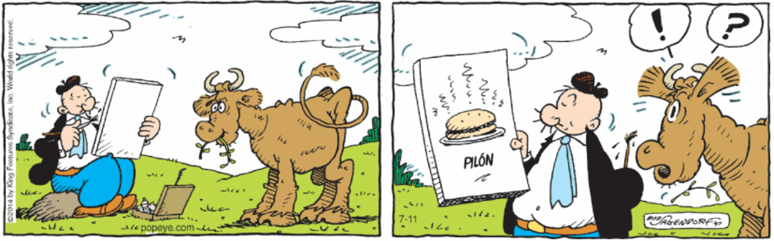 Terrestrial animal OCR: PILÓN dee de popeye. com L 7-11 PILÓN dee de popeye. com L 7-11