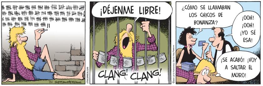 Conversation OCR: ???? ???? ???? ?? ????m???? ??? ????? DÉJENME LIBRE! ¿CÓMO SE LLAMABAN LOS CHICOS DE BONANZA? ¡00H! ¡OOH! ¡YO SÉ ESA! 11???? ? SE ACABÓ! ¡VOY À SÁLTAR EL CLANG CLANG! MURO! ?? ? ? ? ?? ? ? ? ? ? ? ? ? ? ?? m ? ? ? ? ? ? ? ? ? ? ? ? DÉJENME LIBRE! ¿CÓMO SE LLAMABAN LOS CHICOS DE BONANZA? ¡00H! ¡OOH! ¡YO SÉ ESA! 11 ? ? ? ? ? SE ACABÓ! ¡VOY À SÁLTAR EL CLANG CLANG! MURO!