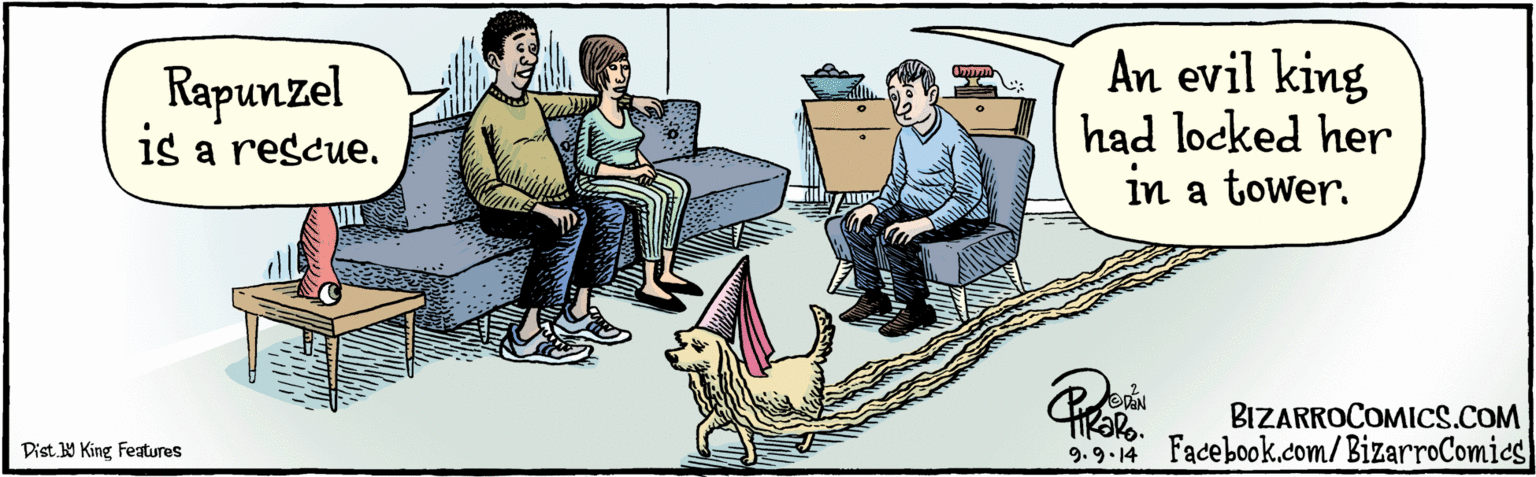 Fiction OCR: BIZARROCOMICS.COM Facebook.com/BizarroComies Dist Y King fealures Rapunzel is a rescue. An evil king had locked her in a tower. ODAN 9.9. 14 Stock BIZARROCOMICS.COM Facebook.com/BizarroComies Dist Y King fealures Rapunzel is a rescue. An evil king had locked her in a tower. ODAN 9.9. 14 Stock