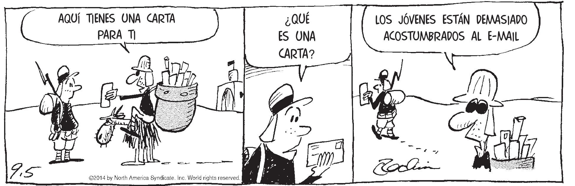 Line OCR: ¿QUÉ ES UNA AQUÍ TIENES UNA CARTA LOS JÓVENES ESTÁN DEMASIADO PARA TI ACOSTUMBRADOS AL E-MAIL CARTA? 9.5 Poolin e2014 by North America Syndicate. Inc. World rights reserved. ¿QUÉ ES UNA AQUÍ TIENES UNA CARTA LOS JÓVENES ESTÁN DEMASIADO PARA TI ACOSTUMBRADOS AL E-MAIL CARTA? 9.5 Poolin e2014 by North America Syndicate. Inc. World rights reserved.