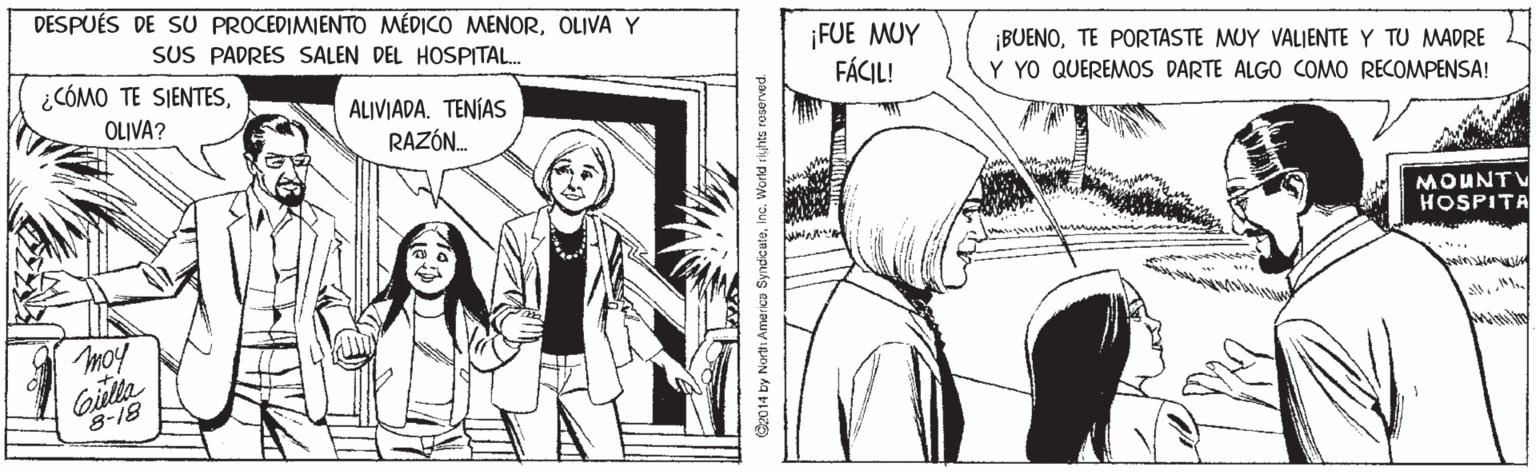 Parallel OCR: DESPUÉS DE SU PROCEDIMIENTO MÉDICO MENOROLIVA Y SUS PADRES SALEN DEL HOSPITAL. ¡FUE MUY FÁCIL! ¿CÓMO TE SIENTESTE PORTASTE MUY VALIENTE Y TU MADRE Y YO QUEREMOS DARTE ALGO COMO RECOMPENSA! ALIVIADA. TENÍAS RAZÓN. OLIVA? MOUNTV HOSPITA moy alsGilia 8-18 pauasas sahu puoM DU '8IRopukg eouawy UON a pLos DESPUÉS DE SU PROCEDIMIENTO MÉDICO MENOROLIVA Y SUS PADRES SALEN DEL HOSPITAL. ¡FUE MUY FÁCIL! ¿CÓMO TE SIENTESTE PORTASTE MUY VALIENTE Y TU MADRE Y YO QUEREMOS DARTE ALGO COMO RECOMPENSA! ALIVIADA. TENÍAS RAZÓN. OLIVA? MOUNTV HOSPITA moy alsGilia 8-18 pauasas sahu puoM DU '8IRopukg eouawy UON a pLos