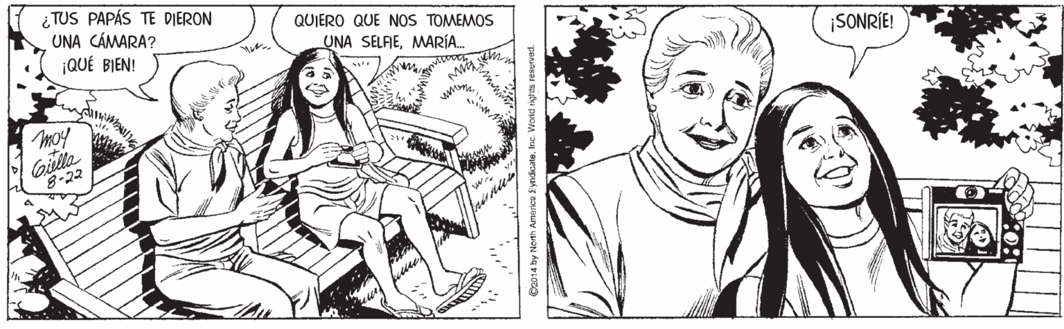 Happy OCR: ¿ TUS PAPÁS TE DIERON UNA CÁMARA? ¡QUÉ BIEN! QUIERO QUE NOS TOMEMOS UNA SELAEMARÍA. ¡SONRÍE! Moy Gilla 8-22 ¿ TUS PAPÁS TE DIERON UNA CÁMARA? ¡QUÉ BIEN! QUIERO QUE NOS TOMEMOS UNA SELAEMARÍA. ¡SONRÍE! Moy Gilla 8-22