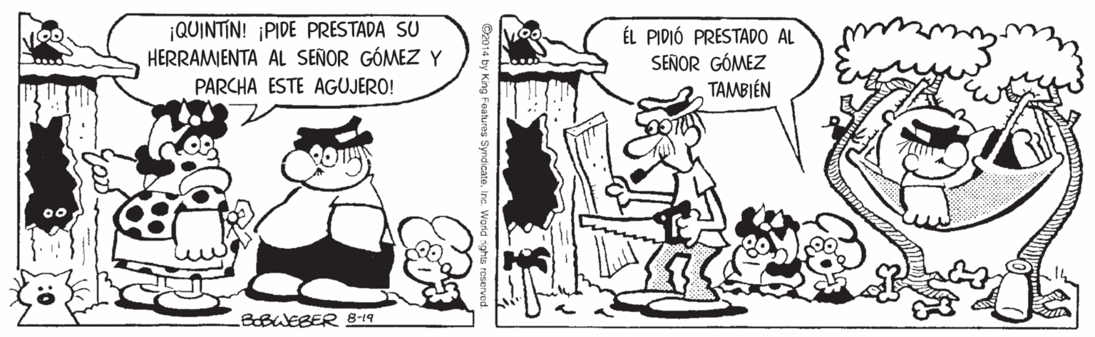 Font OCR: ¡QUINTIN! ¡PIDE PRESTADA SU HERRAMJENTA AL SEÑOR GÓMEZ Y ÉL PIDIÓ PRESTADO AL SEÑOR GÓMEZ TAMBIÉN PARCHA ESTE AGUJERO! BoBWEBER 8-19 ©2014 by King ¡QUINTIN! ¡PIDE PRESTADA SU HERRAMJENTA AL SEÑOR GÓMEZ Y ÉL PIDIÓ PRESTADO AL SEÑOR GÓMEZ TAMBIÉN PARCHA ESTE AGUJERO! BoBWEBER 8-19 ©2014 by King
