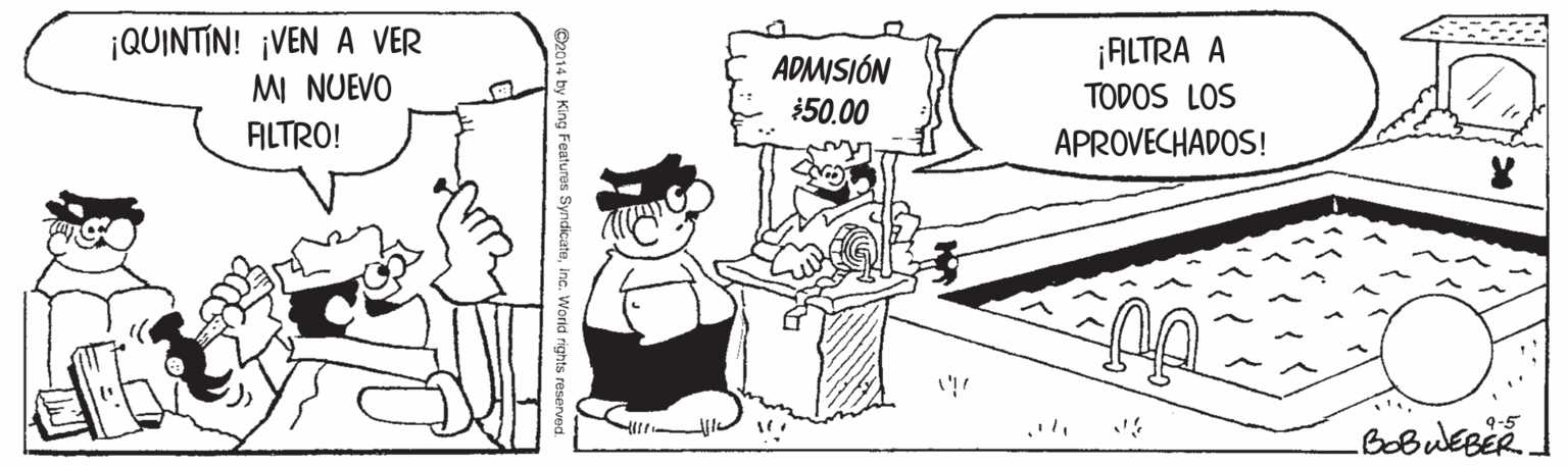 Style OCR: ¡QUINTIN! ¡VEN A VER MI NUEVO ALTRO! ADMISIÓN ¡ALTRA A TODOS LOS 50.00 APROVECHADOS! 9-5 BobulEBER. Features Syndicater ¡QUINTIN! ¡VEN A VER MI NUEVO ALTRO! ADMISIÓN ¡ALTRA A TODOS LOS 50.00 APROVECHADOS! 9-5 BobulEBER. Features Syndicater