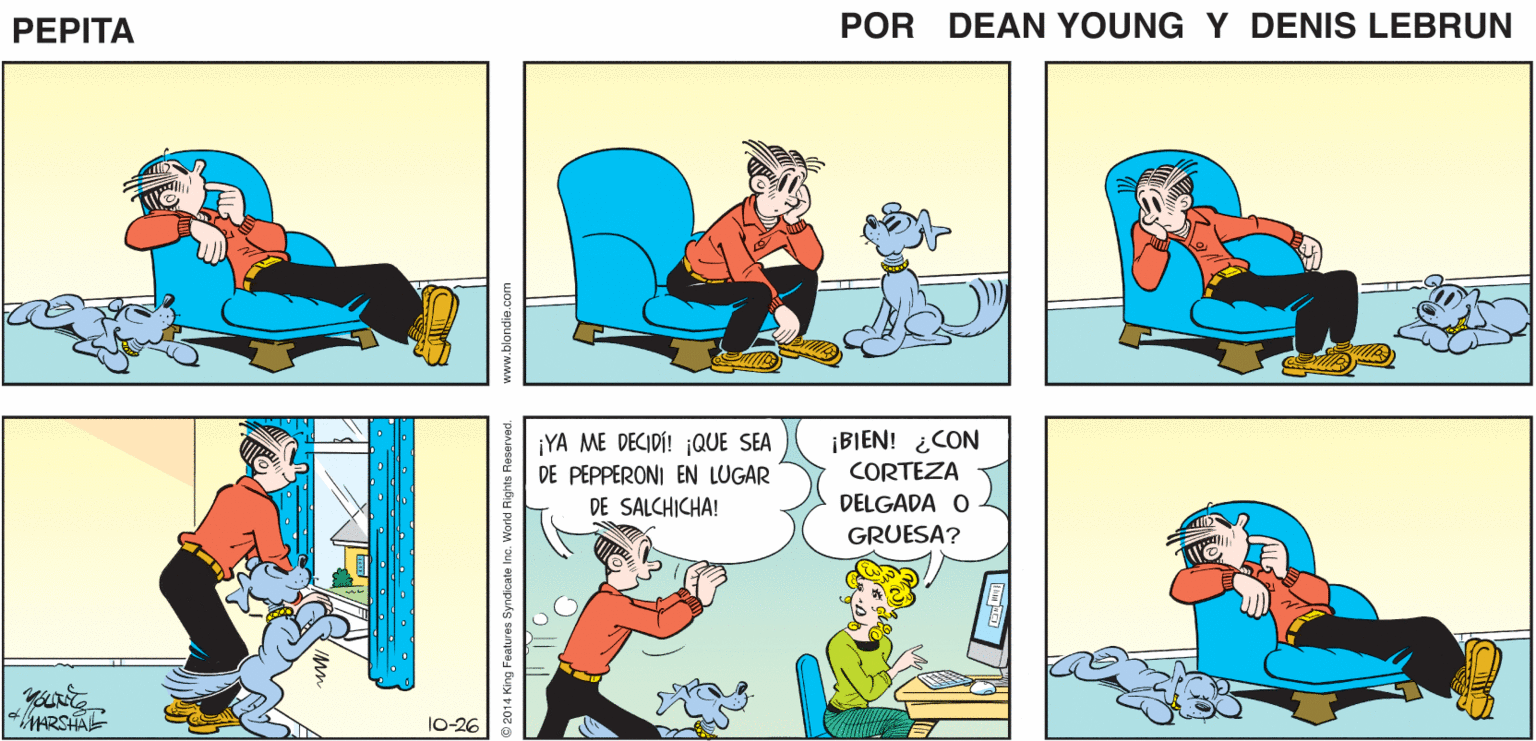 Organism OCR: PEPTA * JOHN MARSHAIL ¡YA ME DECIDI! ¡QUE SEA DE PEPPERONI EN LUGAR DE SALCHICHA! ¡BIEN! ¿CON CORTEZA DELGADA O. GRUESA? HRSHAL 10-26 PEPTA * JOHN MARSHAIL ¡YA ME DECIDI! ¡QUE SEA DE PEPPERONI EN LUGAR DE SALCHICHA! ¡BIEN! ¿CON CORTEZA DELGADA O. GRUESA? HRSHAL 10-26