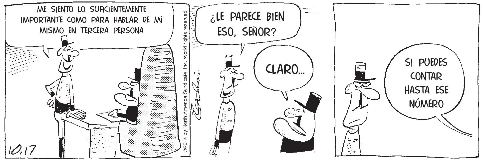 Illustration OCR: ME SIENTO LO SUACIENTEMENTE IMPORTANTE COMO PARA HABLAR DE MÍ ¿LE PARECE BIEN ESOSEÑOR? MISMO EN TERCERA PERSONA SI PUEDES CLARO. CONTAR HASTA ESE NÚMERO 10.17 ME SIENTO LO SUACIENTEMENTE IMPORTANTE COMO PARA HABLAR DE MÍ ¿LE PARECE BIEN ESOSEÑOR? MISMO EN TERCERA PERSONA SI PUEDES CLARO. CONTAR HASTA ESE NÚMERO 10.17