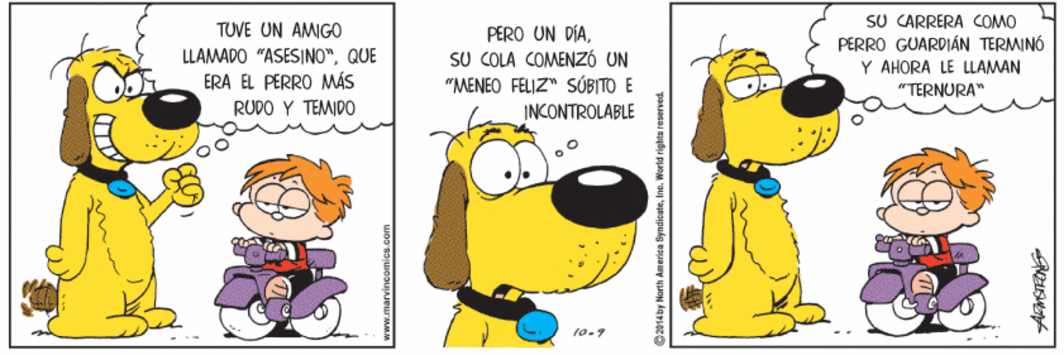 Art OCR: SÜ CARRERA COMO PERRO GUARDIÁN TERMINÓ Y AHORA LE LLAMAN "TERNURA" TUVE UN AMIGO PÉRO UN DÍASU COLA COMENZÓ UN "MENEO FELIZ" SÚBITO E INCONTROLABLE LLAMADO "ASES|INO"QUE ERA EL PERRO MÁS RUDO Y TEMIDO SÜ CARRERA COMO PERRO GUARDIÁN TERMINÓ Y AHORA LE LLAMAN "TERNURA" TUVE UN AMIGO PÉRO UN DÍASU COLA COMENZÓ UN "MENEO FELIZ" SÚBITO E INCONTROLABLE LLAMADO "ASES|INO"QUE ERA EL PERRO MÁS RUDO Y TEMIDO