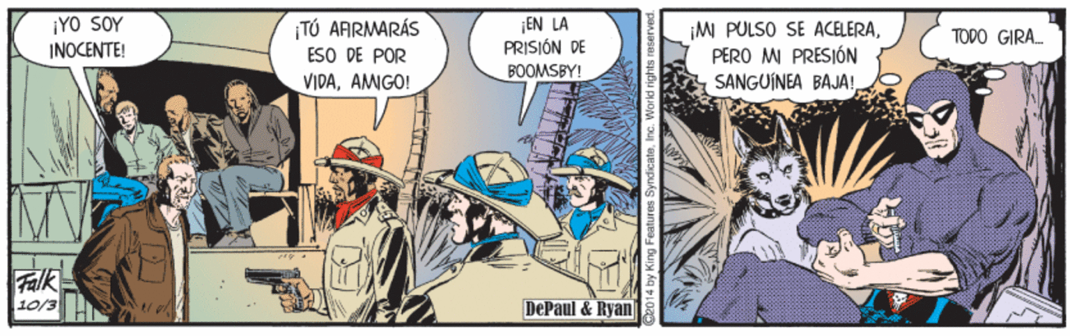 Creative arts OCR: ¡YO SOY INOCENTE! ¡TÚ AARMARÁS ESO DE POR VIDAAMGO! ¡EN LA PRISIÓN DE BOOMSBY! MI PULSO SE ACELERAPERO M PRESIÓN SANGUINEA BAJA! TODO GIRA. Falk 10/3 DePaul & Ryan ¡YO SOY INOCENTE! ¡TÚ AARMARÁS ESO DE POR VIDAAMGO! ¡EN LA PRISIÓN DE BOOMSBY! MI PULSO SE ACELERAPERO M PRESIÓN SANGUINEA BAJA! TODO GIRA. Falk 10/3 DePaul & Ryan