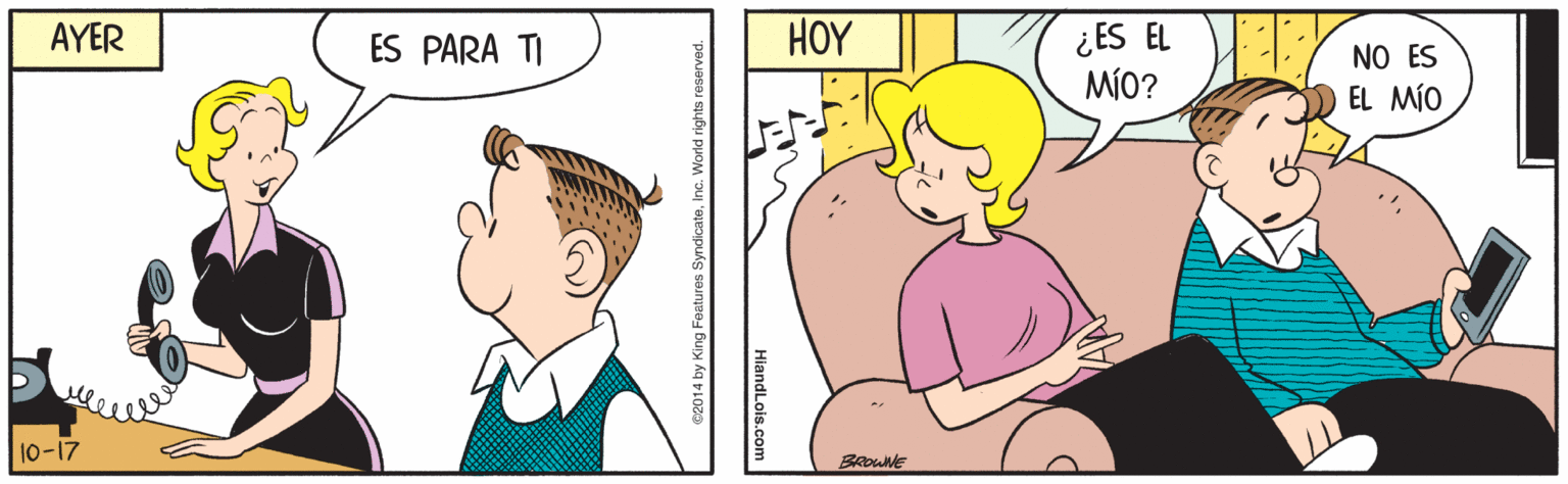 Organ OCR: ?OY ¿ES EL MÍO? AYER ES PARA TI NO ES EL MÍO 10-17 BROWNE HiandLois.com ?OY ¿ES EL MÍO? AYER ES PARA TI NO ES EL MÍO 10-17 BROWNE HiandLois.com