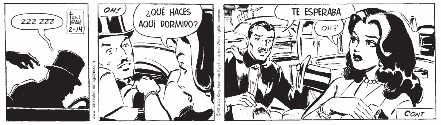 Comic book OCR: OH! ¿QUÉ HACES AQUÍ DORMIDO? TE ESPERABA 22z zzz 2-14 OH? CONT w.mandrakethemagician OH! ¿QUÉ HACES AQUÍ DORMIDO? TE ESPERABA 22z zzz 2-14 OH? CONT w.mandrakethemagician
