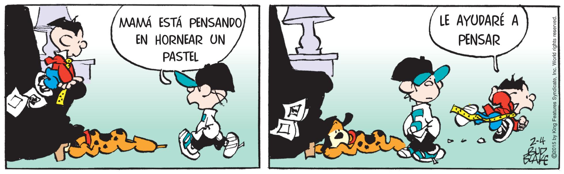 Fictional character OCR: MAMÁ ESTÁ PENSANDO/ LE AYUDARÉ A EN HORNEAR UN PENSAR PASTEL 2-4 BAFE MAMÁ ESTÁ PENSANDO/ LE AYUDARÉ A EN HORNEAR UN PENSAR PASTEL 2-4 BAFE