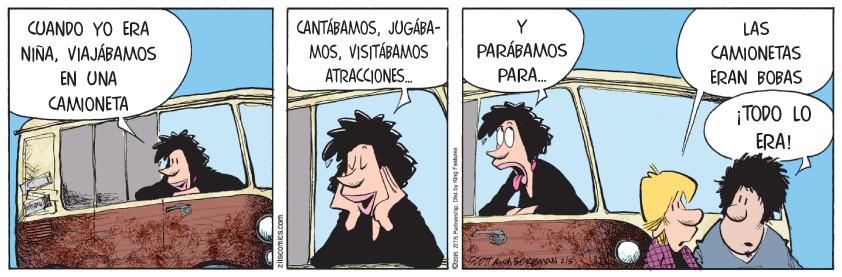 Comic book OCR: CANTÁBAMOSJUGÁBA- MOSVISITÁBAMOS ATRACCIONES. CUANDO YO ERA Y LAS NIÑAVIAJÁBAMOS PARÁBAMOS CAMIONETAS EN UNA PARA. ERAN BOBAS CAMIONETA ¡TODO LO ERA! CANTÁBAMOSJUGÁBA- MOSVISITÁBAMOS ATRACCIONES. CUANDO YO ERA Y LAS NIÑAVIAJÁBAMOS PARÁBAMOS CAMIONETAS EN UNA PARA. ERAN BOBAS CAMIONETA ¡TODO LO ERA!
