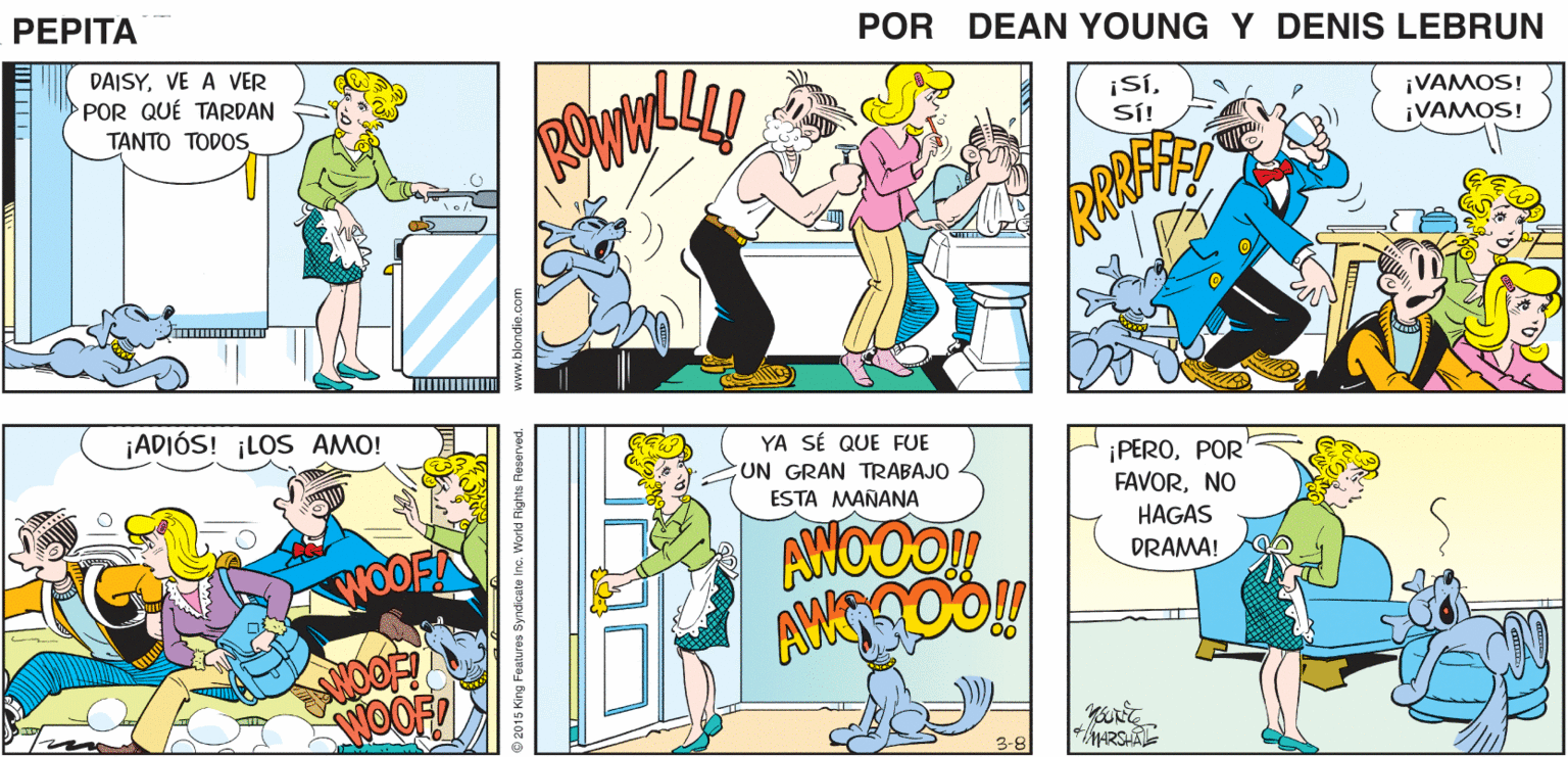 Mammal OCR: HAY MUCHO SILENCIO DEMASIADO! POR AQUÍ ESTA MAÑANA PEPITA SEAN * JOHN MARSHALL ¡SíSi! ¡VAMOS! ¡VAMOS! DAISYVE A VER POR QUÉ TARDAN TANTO TODOS ¡ADIÓS! ¡LOS AMO! YA SÉ QUE FUE UN GRAN TRABAJO ESTA MAÑANA ¡PEROPOR FAVORNO HAGAS AWOOO DRAMA! WOOF WOOF 3-8 HAY MUCHO SILENCIO DEMASIADO! POR AQUÍ ESTA MAÑANA PEPITA SEAN * JOHN MARSHALL ¡SíSi! ¡VAMOS! ¡VAMOS! DAISYVE A VER POR QUÉ TARDAN TANTO TODOS ¡ADIÓS! ¡LOS AMO! YA SÉ QUE FUE UN GRAN TRABAJO ESTA MAÑANA ¡PEROPOR FAVORNO HAGAS AWOOO DRAMA! WOOF WOOF 3-8