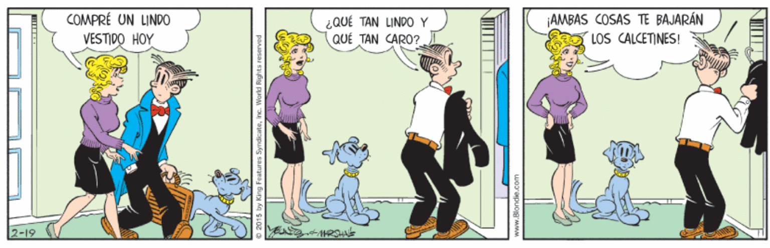 Fictional character OCR: COMPRÉ UN LIND0 VESTIDO HOY ¿QUÉ TAN LINDO Y QUÉ TAN CARO? AMBAS COSAS TE BAJARÁN LOS CALCETINES! 2-19 RSHA COMPRÉ UN LIND0 VESTIDO HOY ¿QUÉ TAN LINDO Y QUÉ TAN CARO? AMBAS COSAS TE BAJARÁN LOS CALCETINES! 2-19 RSHA