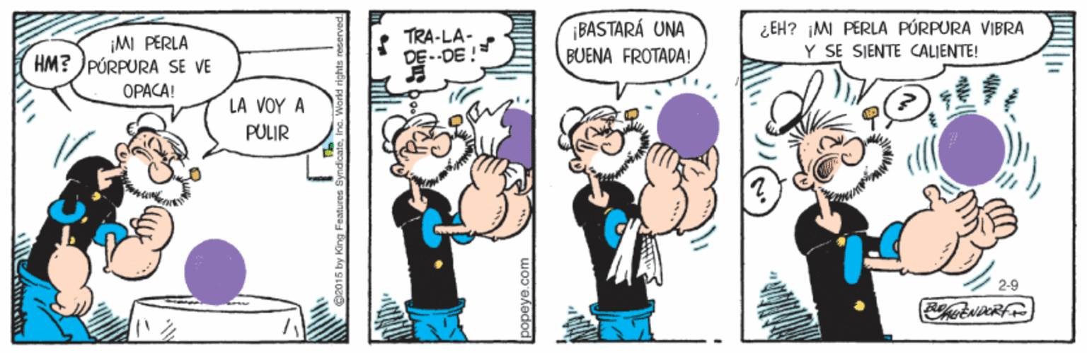 Interaction OCR: ¡MI PERLA HM? )PÚRPURA SE VE TRA-LA- DE--DE ! BASTARÁ UNA BUENA FROTADA! ¿ EH? ¡MI PERLA PÚRPURA VIBRA Y SE SIENTE CALIENTE! OPACA! LA VOY A PULIR 2-9 ¡MI PERLA HM? )PÚRPURA SE VE TRA-LA- DE--DE ! BASTARÁ UNA BUENA FROTADA! ¿ EH? ¡MI PERLA PÚRPURA VIBRA Y SE SIENTE CALIENTE! OPACA! LA VOY A PULIR 2-9