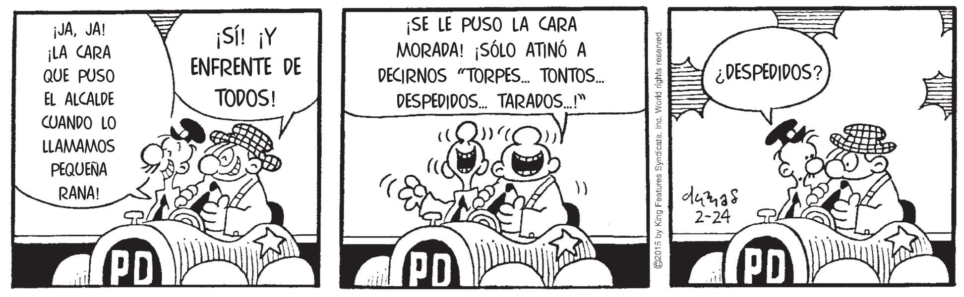 Happy OCR: JAJA! ¡LA CARA QUE PUSO ¡S! ¡Y ENFRENTE DE ¡SE LE PUSO LA CARA MORADA! ¡SÓLO ATINÓ A DECIRNOS "TORPES. TONTOS. ¿DESPEDIDOS? EL ALCALDE TODOS! DESPEDIDOS. TARADOS.!" CUANDO LO LLAMAMOS PEQUEÑA RANA! damas 2-24 PD PD (PD JAJA! ¡LA CARA QUE PUSO ¡S! ¡Y ENFRENTE DE ¡SE LE PUSO LA CARA MORADA! ¡SÓLO ATINÓ A DECIRNOS "TORPES. TONTOS. ¿DESPEDIDOS? EL ALCALDE TODOS! DESPEDIDOS. TARADOS.!" CUANDO LO LLAMAMOS PEQUEÑA RANA! damas 2-24 PD PD (PD