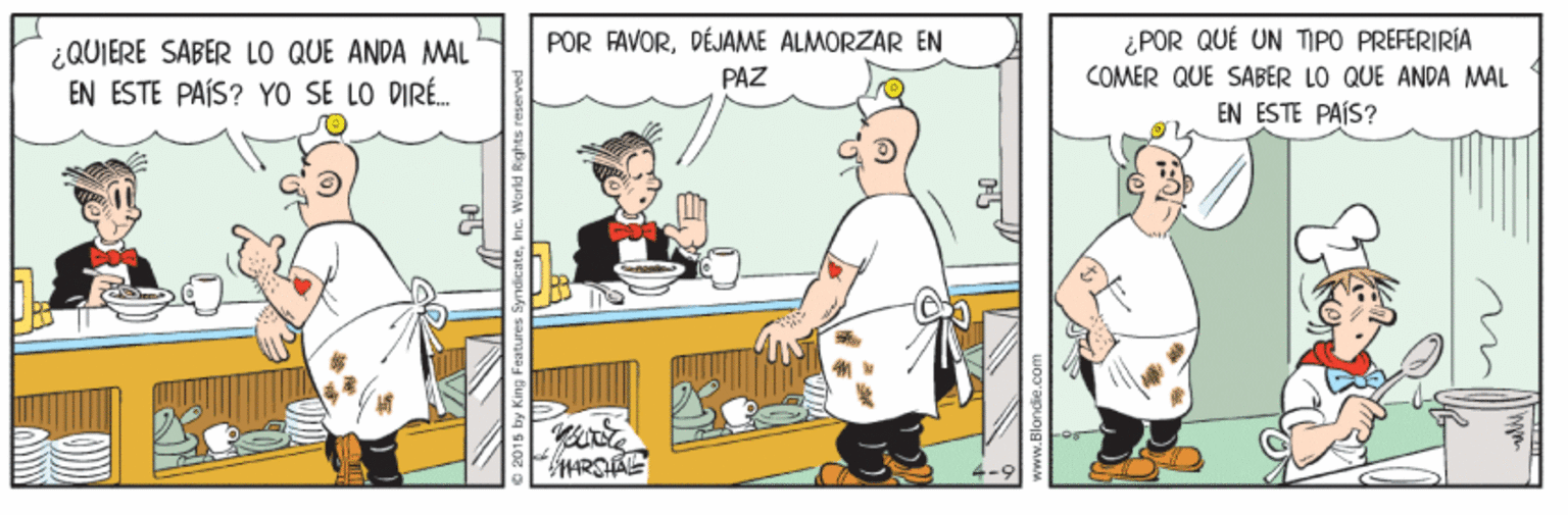 Art OCR: ¿ POR QUÉ UN TIPO PREFERIRÍA COMER QUE SABER LO QUE ANDA MAL POR FAVORDÉJAME ALMORZAR EN ¿QUIERE SABER LO QUE ANDA MAL EN ESTE PAÍS? YO SE LO DIRE. PAZ EN ESTE PAÍS? ¿ POR QUÉ UN TIPO PREFERIRÍA COMER QUE SABER LO QUE ANDA MAL POR FAVORDÉJAME ALMORZAR EN ¿QUIERE SABER LO QUE ANDA MAL EN ESTE PAÍS? YO SE LO DIRE. PAZ EN ESTE PAÍS?