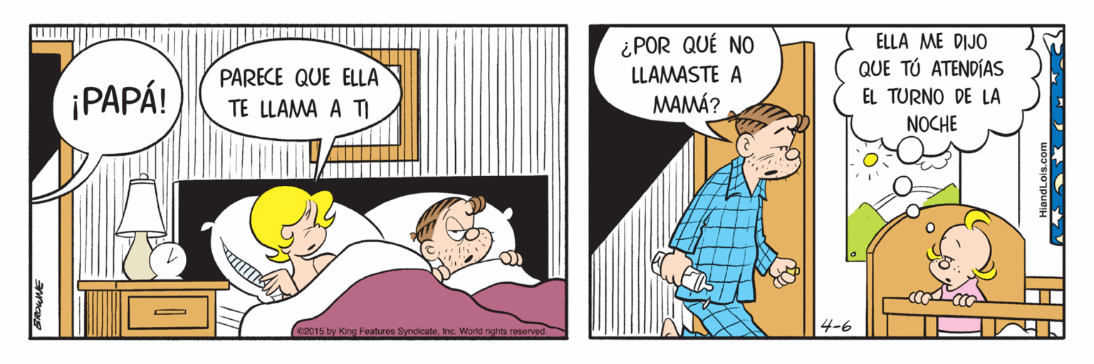 Font OCR: ¿POR QUÉ NO LLAMASTE A MAMÁ? ELLA ME DIJO PARECE QUE ELLA QUE TÚ ATENDÍAS ¡PAPÁ! EL TURNO DE LA TE LLAMA A TI NOCHE 4-6 2015 by King Features SyndicateInc. World rights reserved. ¿POR QUÉ NO LLAMASTE A MAMÁ? ELLA ME DIJO PARECE QUE ELLA QUE TÚ ATENDÍAS ¡PAPÁ! EL TURNO DE LA TE LLAMA A TI NOCHE 4-6 2015 by King Features SyndicateInc. World rights reserved.
