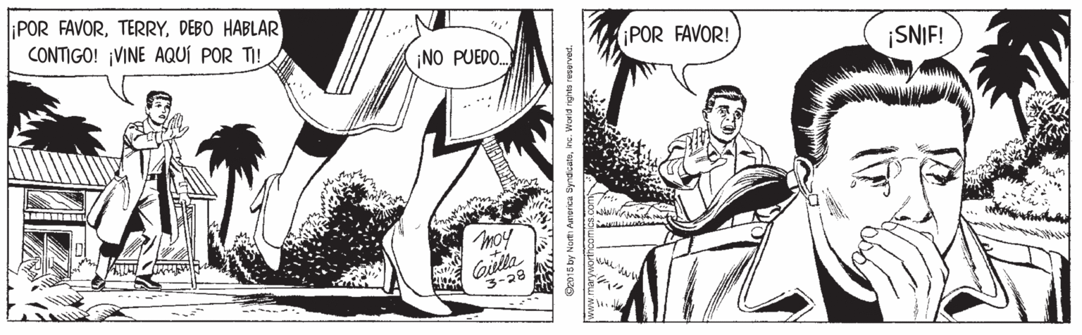 Cartoon OCR: POR FAVORDEBO HABLAR CONTIGO! ¡VINE AQUÍ POR TI! ¡NO PUEDO. POR FAVOR! SNIF! moy Gilla 3-28 --- - - catoPOR FAVORDEBO HABLAR CONTIGO! ¡VINE AQUÍ POR TI! ¡NO PUEDO. POR FAVOR! SNIF! moy Gilla 3-28 --- - - catoinc. World nights reservec