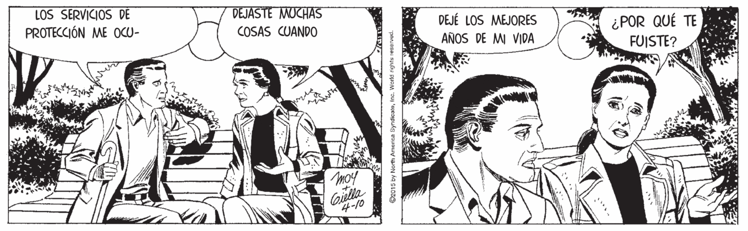 Comics OCR: LOS SERVICIOS DE PROTECCIÓN ME OCU- DEJASTE MUCHAS COSAS CUANDO DEJÉ LOS MEJORES AÑOS DE M VIDA ¿POR QUÉ TE FUISTE? moy Qulla 4-10 LOS SERVICIOS DE PROTECCIÓN ME OCU- DEJASTE MUCHAS COSAS CUANDO DEJÉ LOS MEJORES AÑOS DE M VIDA ¿POR QUÉ TE FUISTE? moy Qulla 4-10