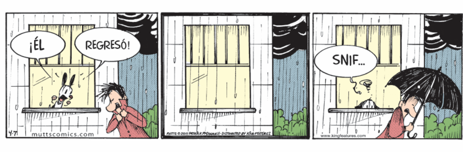 Facade OCR: ¡ÉL REGRESÓ! SNIF. 4.71 muttscomics.com www.kingfeatures.com ¡ÉL REGRESÓ! SNIF. 4.71 muttscomics.com www.kingfeatures.com