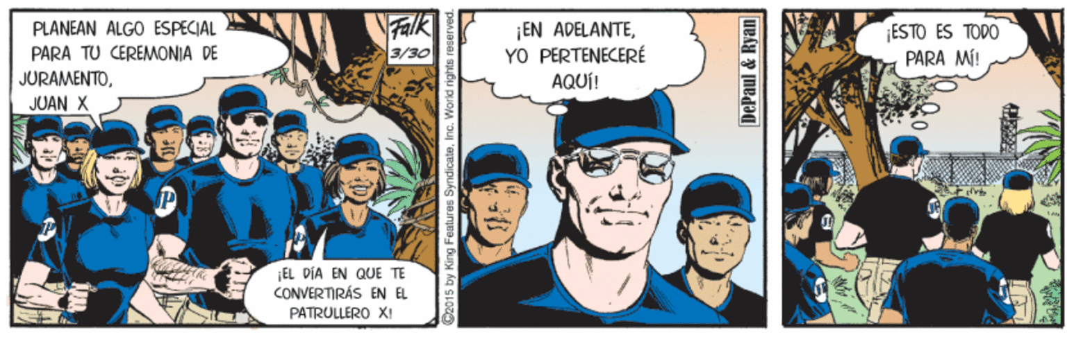 Conversation OCR: PLANEAN ALGO ESPECIAL PARA TU CEREMMONIA DE Falk ¡EN ADELANTEYO PERTENECERÉ AQUÍ! ¡ESTO ES TODO PARA MÍ! 3/30 JURAMENTOJUAN X ¡EL DÍA EN QUE TE CONVERTIRÁS EN EL PATRULLERO XI DePaul & Ryan PLANEAN ALGO ESPECIAL PARA TU CEREMMONIA DE Falk ¡EN ADELANTEYO PERTENECERÉ AQUÍ! ¡ESTO ES TODO PARA MÍ! 3/30 JURAMENTOJUAN X ¡EL DÍA EN QUE TE CONVERTIRÁS EN EL PATRULLERO XI DePaul & Ryan