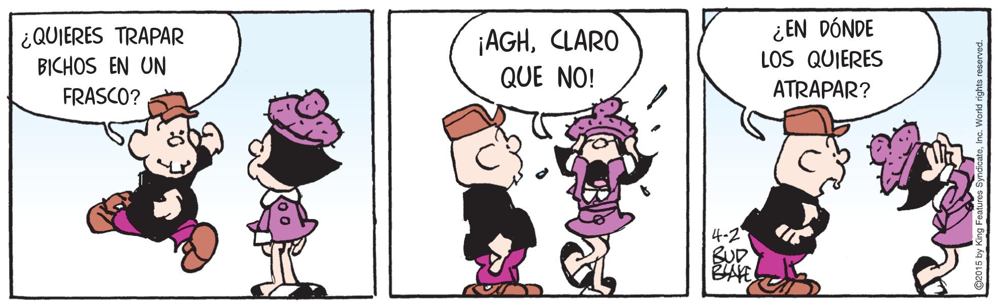 Rectangle OCR: ¿QUIERES TRAPAR BICHOS EN UN ¡AGHCLARO QUE NO! ¿ EN DÓNDE LOS QUIERES FRASCO? ATRAPAR? 4.2 BUD BAE ¿QUIERES TRAPAR BICHOS EN UN ¡AGHCLARO QUE NO! ¿ EN DÓNDE LOS QUIERES FRASCO? ATRAPAR? 4.2 BUD BAE