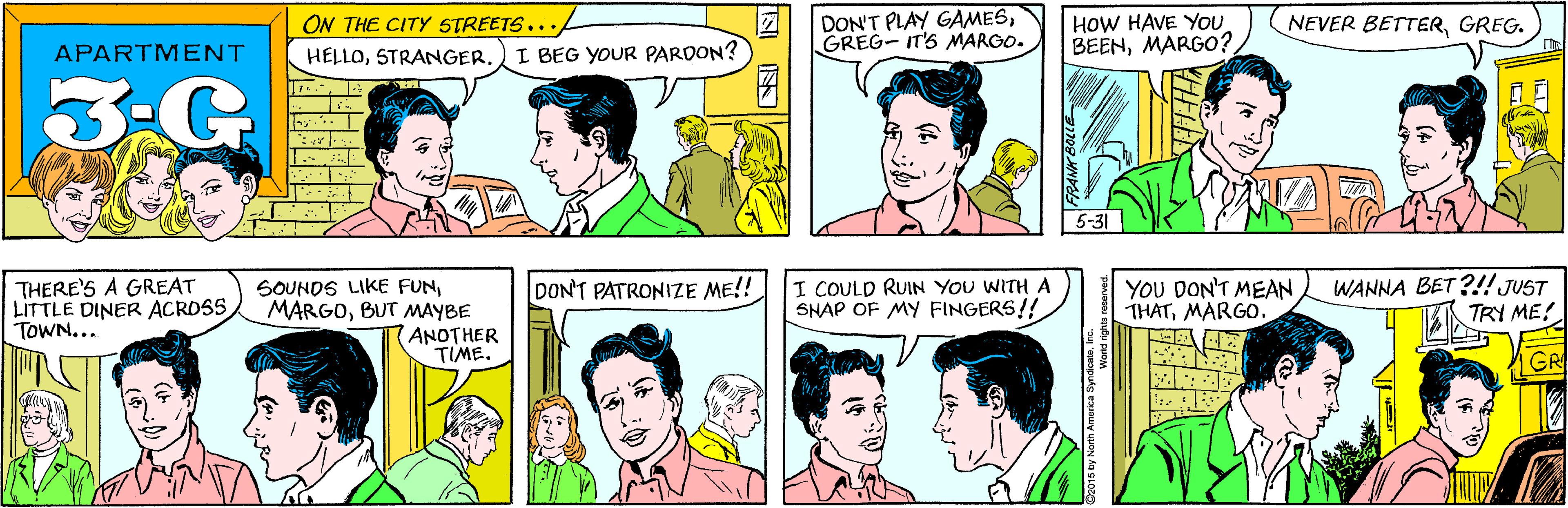 Human OCR: DON'T PLAY GAMESGREG- IT'S MARGO. ON THE CITY STREETS... APARTMENT HELLOSTRANGER. I BEG YOUR PARDON? 3-G HOW HAVE YoU BEENMARGO? THERE'S A GREAT LITTLE DINER ACROSS TOWN... SOUNDS LIKE FUNBUT MAYBE ANOTHER TIME. NEVER BETTERGREG. 5-31 I COULD RUIN YOU WITHA SNAP OF MY FINGERS!! YOU DON'T MEAN THATMARGO. WANNA BET ?!! JUST TRY ME! DON'T PATRONIZE ME!! GR DON'T PLAY GAMESGREG- IT'S MARGO. ON THE CITY STREETS... APARTMENT HELLOSTRANGER. I BEG YOUR PARDON? 3-G HOW HAVE YoU BEENMARGO? THERE'S A GREAT LITTLE DINER ACROSS TOWN... SOUNDS LIKE FUNBUT MAYBE ANOTHER TIME. NEVER BETTERGREG. 5-31 I COULD RUIN YOU WITHA SNAP OF MY FINGERS!! YOU DON'T MEAN THATMARGO. WANNA BET ?!! JUST TRY ME! DON'T PATRONIZE ME!! GR