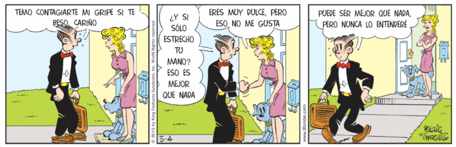 Comic book OCR: TEMO CONTAGIARTE MI GRIPE SI TE BESOCARINO ERES MUY DULCEPERO ESONO ME GUSTA PUEDE SER MEJOR QUE NADA¿Y SI SÓLO PERO NUNCA LO ENTENDERÉ ESTRECHO TU MANO? ESO ES MEJOR QUE NADA 5-4 o 2015 by King www.Blondie.con TEMO CONTAGIARTE MI GRIPE SI TE BESOCARINO ERES MUY DULCEPERO ESONO ME GUSTA PUEDE SER MEJOR QUE NADA¿Y SI SÓLO PERO NUNCA LO ENTENDERÉ ESTRECHO TU MANO? ESO ES MEJOR QUE NADA 5-4 o 2015 by King www.Blondie.con