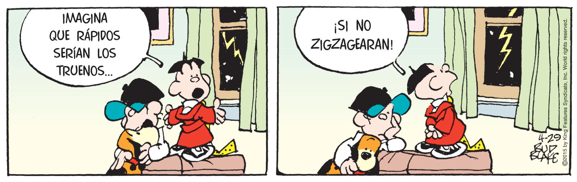 Happy OCR: IMAGINA QUE RÁPIDOS SERÍAN LOS ¡SI NO ZIGZAGEARAN! TRUENOS. 4-29 IMAGINA QUE RÁPIDOS SERÍAN LOS ¡SI NO ZIGZAGEARAN! TRUENOS. 4-29
