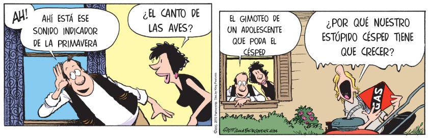 Interaction OCR: AH! AHÍ ESTÁ ESE ¿EL CANTO DE LAS AVES? EL GIMOTEO DE ¿POR QUÉ NUESTRO ESTÚPIDO CÉSPED TIENE UN ADOLESCENTE SONIDO INDICADOR DE LA PRIMAVERA QUE PODA EL CÉSPED QUE CRECER? AH! AHÍ ESTÁ ESE ¿EL CANTO DE LAS AVES? EL GIMOTEO DE ¿POR QUÉ NUESTRO ESTÚPIDO CÉSPED TIENE UN ADOLESCENTE SONIDO INDICADOR DE LA PRIMAVERA QUE PODA EL CÉSPED QUE CRECER?
