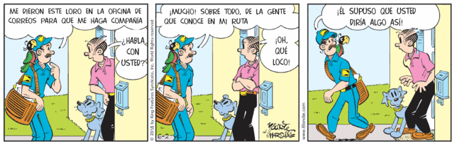 Art OCR: ¡MUCHO! SOBRE TODODE LA GENTE QUE CONOCE EN MI RUTA FÉL SUPUSO QUE USTED DIRÍA ALGO ASÍ! ME DIERON ESTE LORO EN LA ORCINA DE CORREOS PARA QUE ME HAGA COMPANIA F¿ HABLA CON USTED ¡OHQUÉ LOCO! ¡MUCHO! SOBRE TODODE LA GENTE QUE CONOCE EN MI RUTA FÉL SUPUSO QUE USTED DIRÍA ALGO ASÍ! ME DIERON ESTE LORO EN LA ORCINA DE CORREOS PARA QUE ME HAGA COMPANIA F¿ HABLA CON USTED ¡OHQUÉ LOCO!