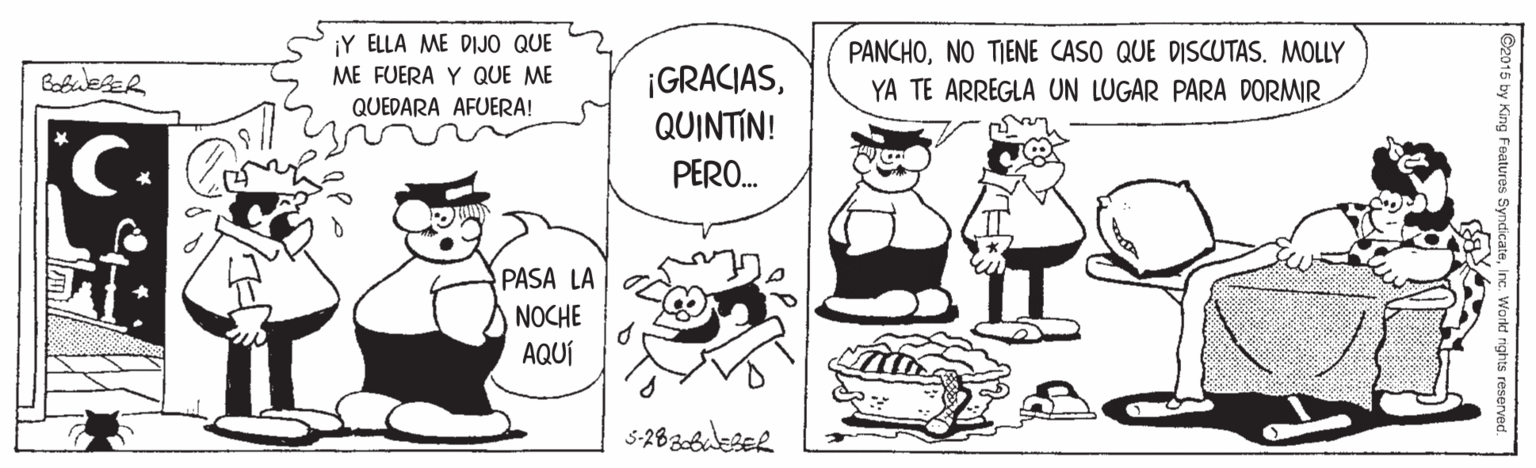 Font OCR: ¡Y ELLA ME DIJO QUE ¡GRACIASQUINTIN! PANCHONO TIENE CASO QUE DISCUTAS. MOLLY YA TE ARREGLA UN LUGAR PARA DORMIR ME FUERA Y QUE ME QUEDARA AFUERA! PERO. PASA LA NOCHE AQUÍ ¡Y ELLA ME DIJO QUE ¡GRACIASQUINTIN! PANCHONO TIENE CASO QUE DISCUTAS. MOLLY YA TE ARREGLA UN LUGAR PARA DORMIR ME FUERA Y QUE ME QUEDARA AFUERA! PERO. PASA LA NOCHE AQUÍ