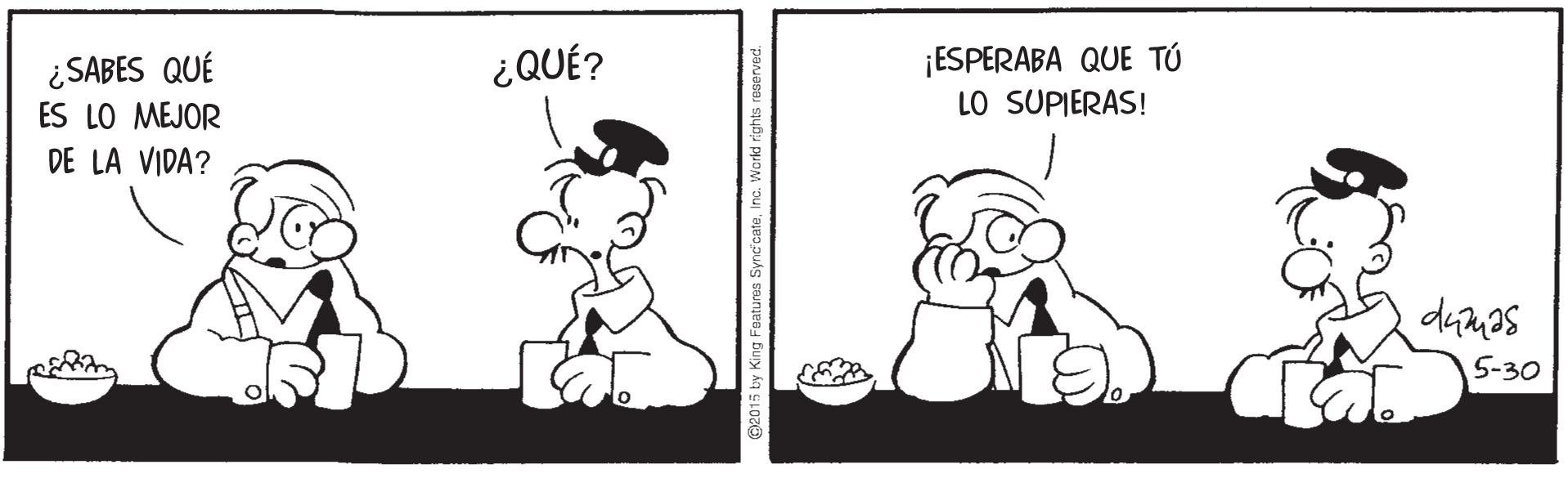 Interaction OCR: ¿ SABES QUÉ ES LO MEJOR ¿QUÉ? ¡ESPERABA QUE TÚ LO SUPIERAS! DE LA VIDA? 5-30 ¿ SABES QUÉ ES LO MEJOR ¿QUÉ? ¡ESPERABA QUE TÚ LO SUPIERAS! DE LA VIDA? 5-30