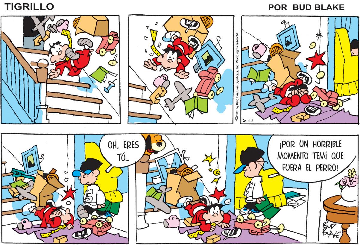 Mammal OCR: TIGRILLO POR BUD BLAKE 6-28 OHERES T. ¡POR UN HORRIBLE ??????? ? aUE FUERA EL PERRO! AVE TIGRILLO POR BUD BLAKE 6-28 OHERES T. ¡POR UN HORRIBLE ??????? ? aUE FUERA EL PERRO! AVE
