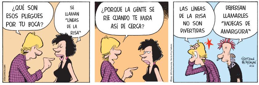 Comic book OCR: ¿QUÉ SON ÉSOS PLIEGUES SE DEBERÍAN ¿PORQUE LA GENTE SE RIE CUANDO TE MIRA ASÍ DE CERCA? LAS LÍNEAS LLAMAN LLAMARLES DE LA RISA NO SON DIVERTIDAS "LÍNEAS POR TU BOCA? "MUECAS DE DE LA RISA" AMARGURA" ¿QUÉ SON ÉSOS PLIEGUES SE DEBERÍAN ¿PORQUE LA GENTE SE RIE CUANDO TE MIRA ASÍ DE CERCA? LAS LÍNEAS LLAMAN LLAMARLES DE LA RISA NO SON DIVERTIDAS "LÍNEAS POR TU BOCA? "MUECAS DE DE LA RISA" AMARGURA"