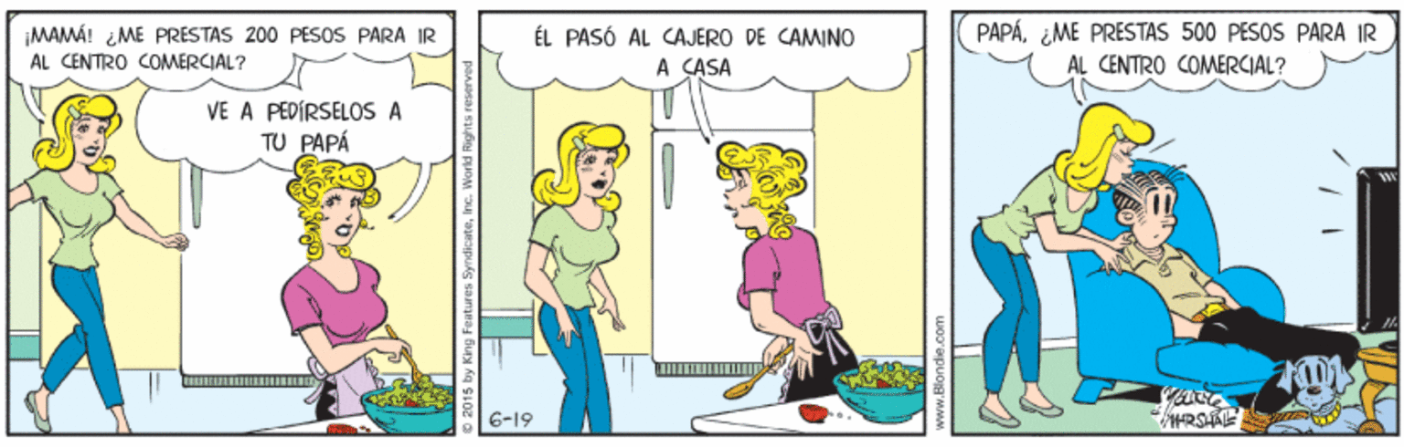Adaptation OCR: MAMÁ! ¿ME PRESTAS 200 PESOS PARA IR ÁL CENTRO COMERCIAL? ÉL PASÓ AL CAJERO DE CAMINO A CASA PAPÁ¿ME PRESTAS 500 PESOS PARA IR AL CENTRO COMERCIAL? VE A PEDÍRSELOS A TU PAPÁ 6-19 HRSAL MAMÁ! ¿ME PRESTAS 200 PESOS PARA IR ÁL CENTRO COMERCIAL? ÉL PASÓ AL CAJERO DE CAMINO A CASA PAPÁ¿ME PRESTAS 500 PESOS PARA IR AL CENTRO COMERCIAL? VE A PEDÍRSELOS A TU PAPÁ 6-19 HRSAL
