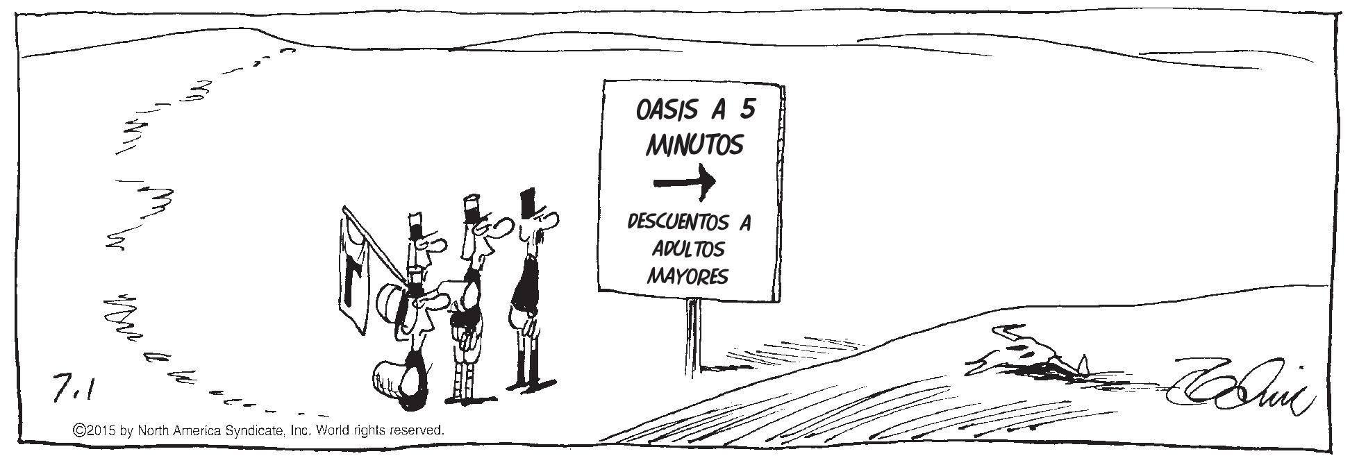 Monochrome OCR: OASIS A 5 MINUTOS DESCUENTOS A ADULTOS MAYORES 7.1 ©2015 by North Armerica SyndicateInc. World rights reserved. OASIS A 5 MINUTOS DESCUENTOS A ADULTOS MAYORES 7.1 ©2015 by North Armerica SyndicateInc. World rights reserved.