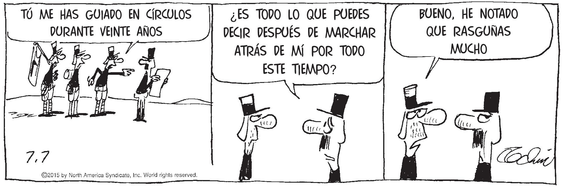 Sharing OCR: ¿ ES TODO LO QUE PUEDES DECIR DESPUÉS DE MARCHAR ATRÁS DE MÍ POR TODO TÚ ME HAS GUIADO EN CÍRCULOS BUENOHE NOTADO QUE RASGUÑAS DURANTE VEINTE AÑOS MUCHO ESTE TIEMPO? 77 ©2015 by North Armerica SyndicatoInc. World rights reserved. ¿ ES TODO LO QUE PUEDES DECIR DESPUÉS DE MARCHAR ATRÁS DE MÍ POR TODO TÚ ME HAS GUIADO EN CÍRCULOS BUENOHE NOTADO QUE RASGUÑAS DURANTE VEINTE AÑOS MUCHO ESTE TIEMPO? 77 ©2015 by North Armerica SyndicatoInc. World rights reserved.