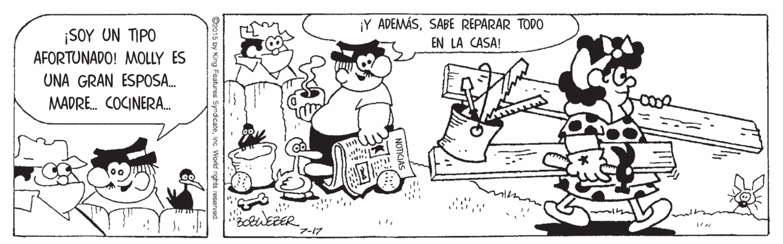 Rectangle OCR: ¡Y ADEMÁSSABE REPARAR TODO ¡SOY UN TIPO AFORTUNADO! MOLLY ES EN LA CASA! UNA GRAN ESPOSA. MADRE. COCINERA. BobWEBER 7-17 ¡Y ADEMÁSSABE REPARAR TODO ¡SOY UN TIPO AFORTUNADO! MOLLY ES EN LA CASA! UNA GRAN ESPOSA. MADRE. COCINERA. BobWEBER 7-17