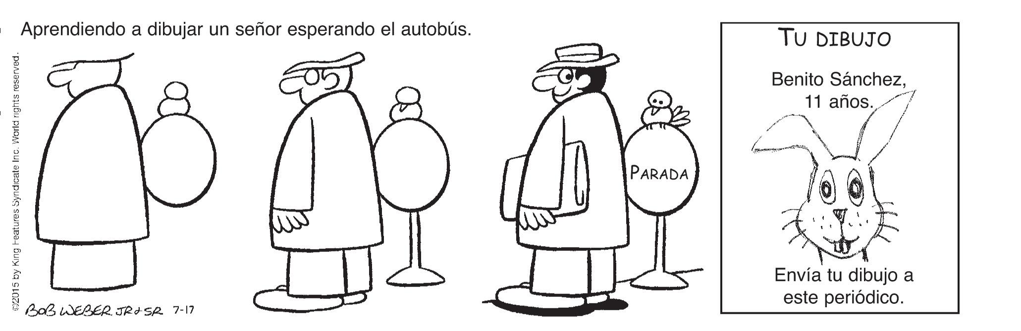 Human body OCR: Aprendiendo a dibujar un señor esperando el autobús. TU DIBUJO Benito Sánchez11 años. PARADA Envía tu dibujo a este periódico. BaB WEBER JRA SR 7-17 Aprendiendo a dibujar un señor esperando el autobús. TU DIBUJO Benito Sánchez11 años. PARADA Envía tu dibujo a este periódico. BaB WEBER JRA SR 7-17