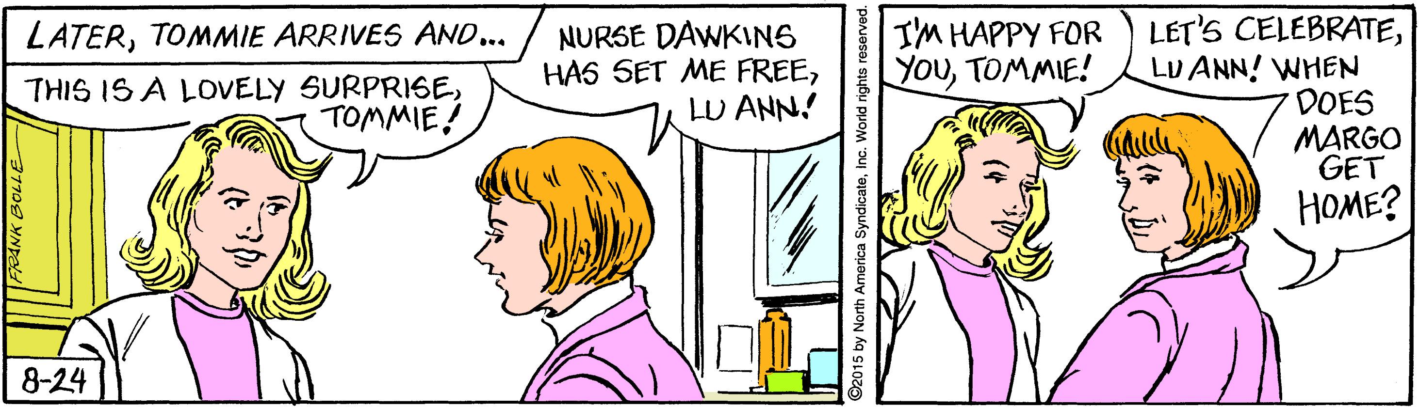 Sharing OCR: NURSE DAWKINS HAS SET ME FREELU ANN! LÉT'S CELEBRATELU ANN! WHEN DOES MARGO GET I'M HAPPY FOR YouTOMMIE! LATERTOMMIE ARRIVES AND... THIS IS A LOVELY SURPRISETOMMIE! HOME? 8-24 NURSE DAWKINS HAS SET ME FREELU ANN! LÉT'S CELEBRATELU ANN! WHEN DOES MARGO GET I'M HAPPY FOR YouTOMMIE! LATERTOMMIE ARRIVES AND... THIS IS A LOVELY SURPRISETOMMIE! HOME? 8-24